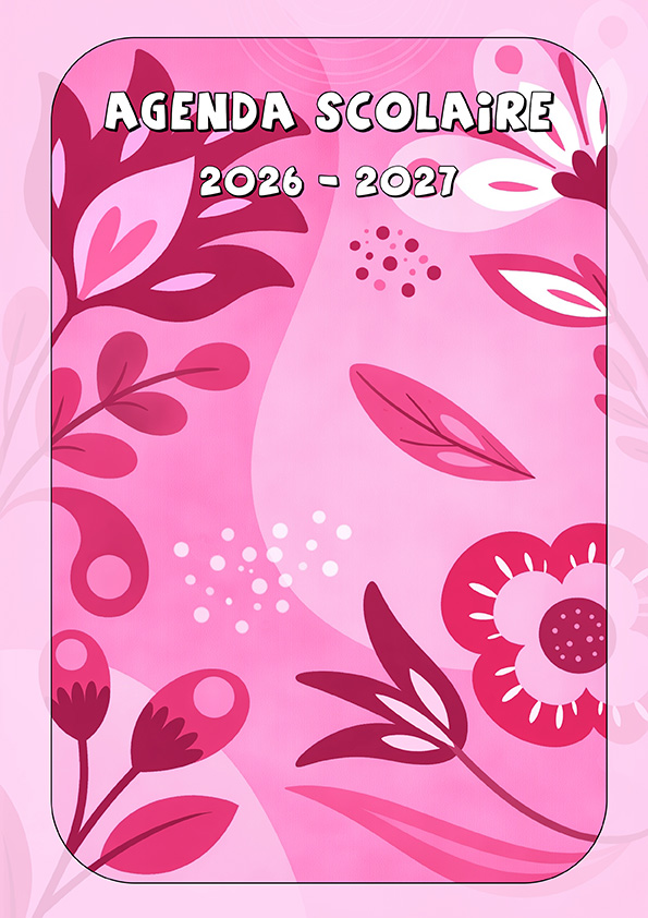 A4 Flowers - couverture rose - Titulaire (GE)